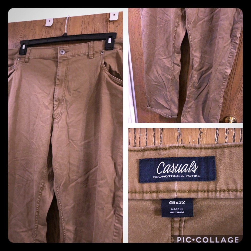Roundtree and Yorke Men’s Khakis